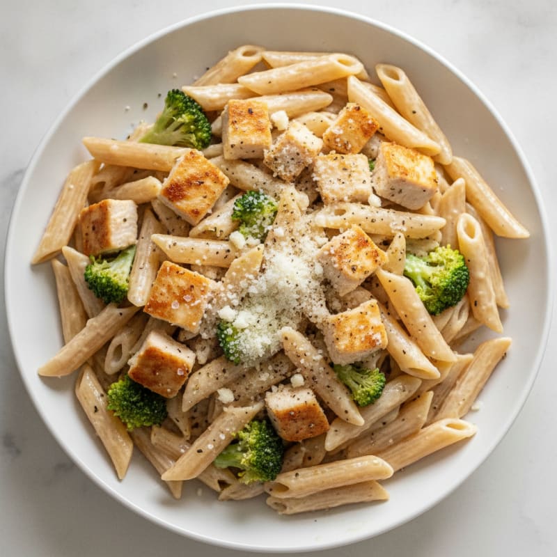 Garlic Parmesan Chicken Alfredo Pasta