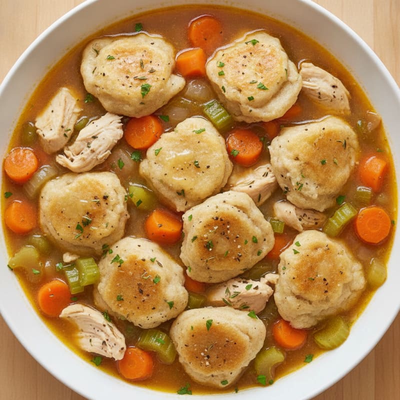 Homestyle Chicken and Herb Dumplings