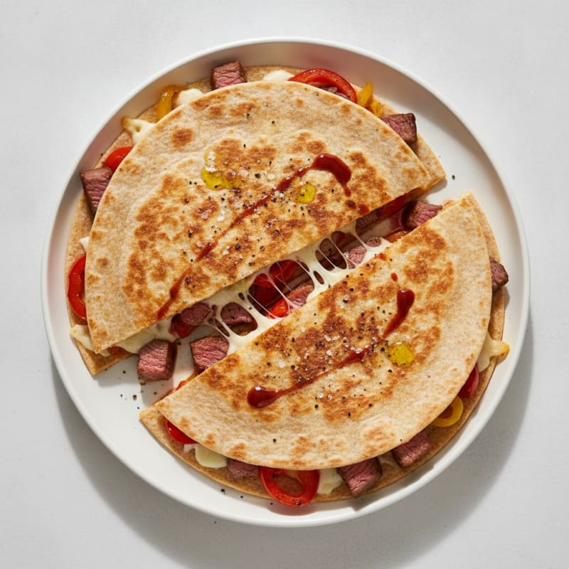Seared Steak Quesadillas with Peppers
