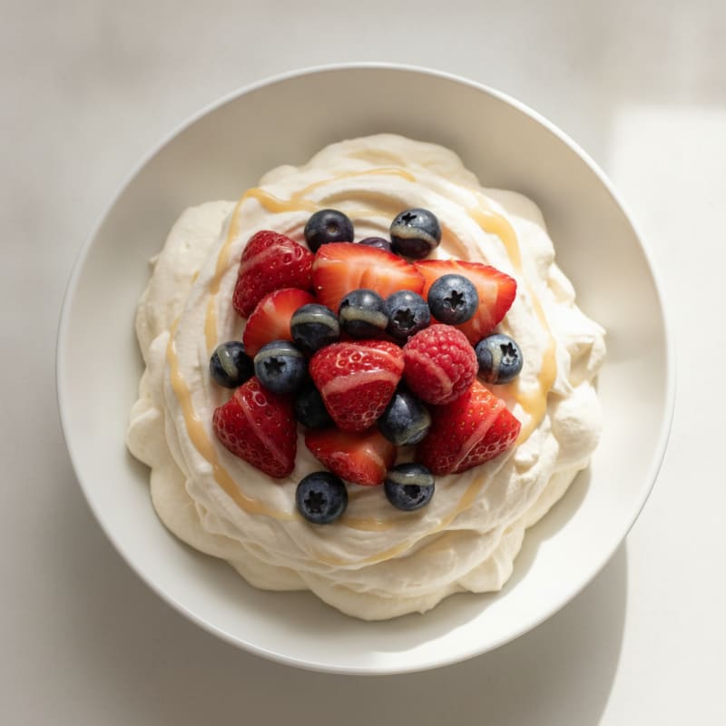 Silky Greek Yogurt Protein Mousse with Berries