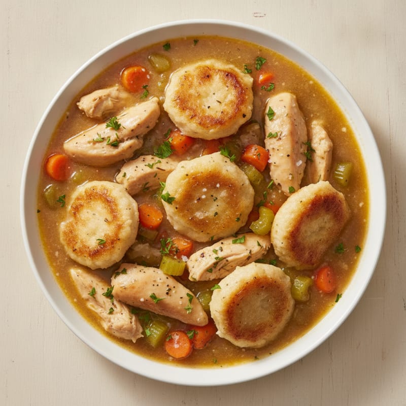 Homestyle Chicken and Herb Dumplings
