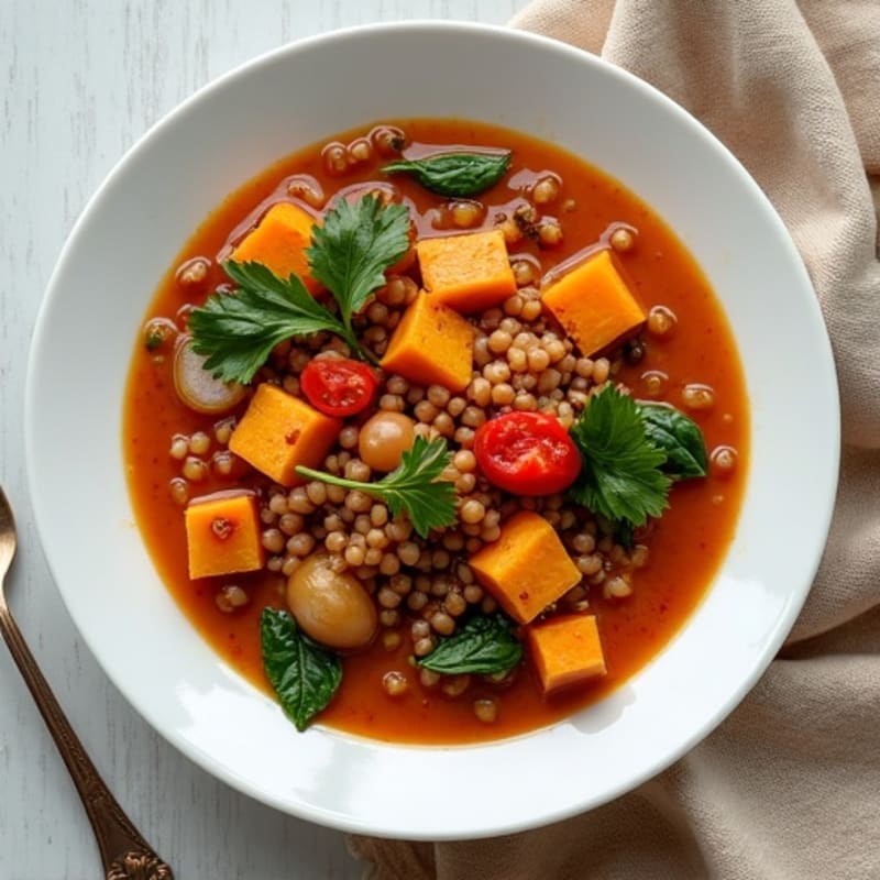 Spiced Lentil Sweet Potato Stew