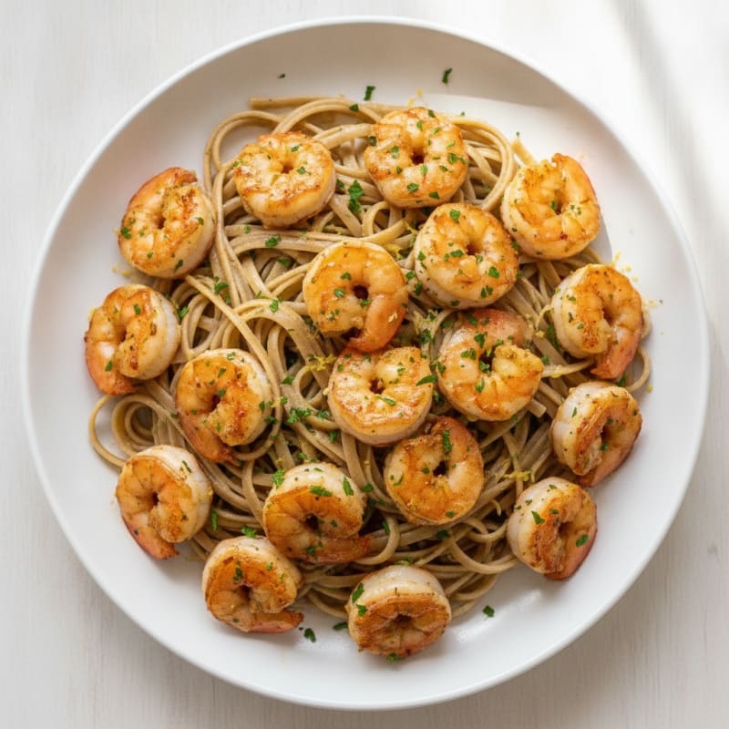 Garlic Butter Shrimp Scampi with Linguine
