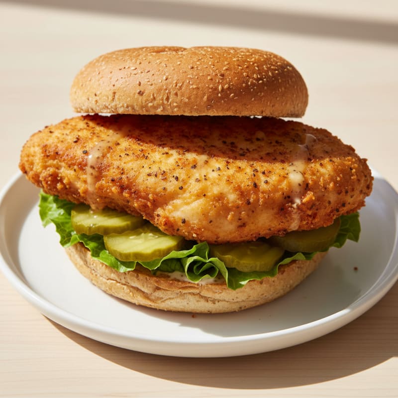 Buttermilk Fried Chicken Sandwich with Pickles