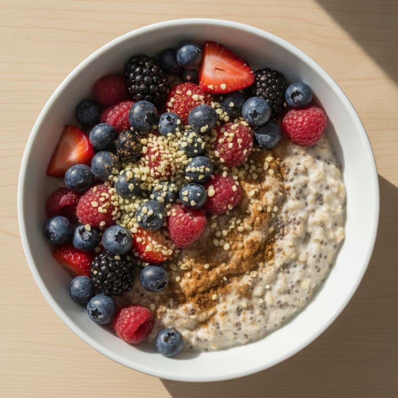 Berry Chia Overnight Oats