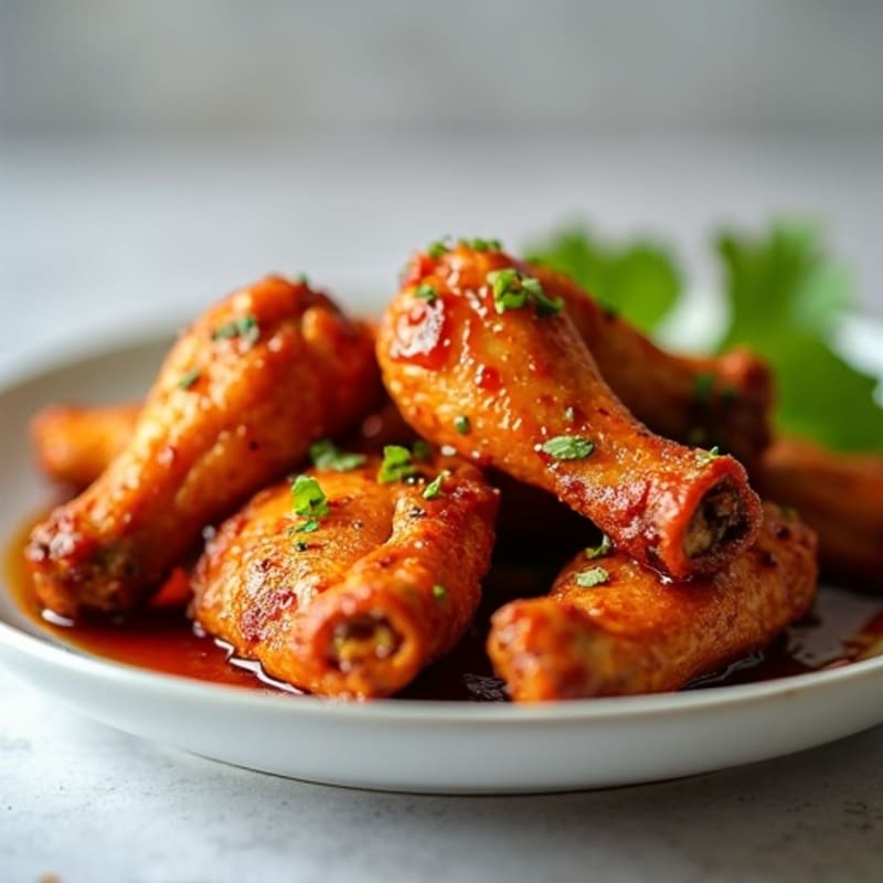 Crispy Baked Honey-Garlic Chicken Wings