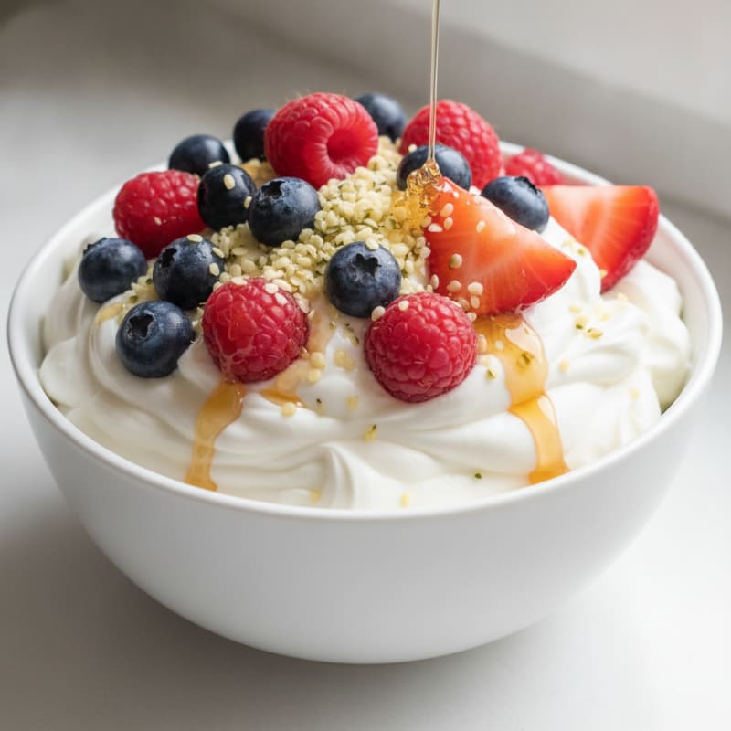 Creamy Greek Yogurt Protein Parfait with Mixed Berries