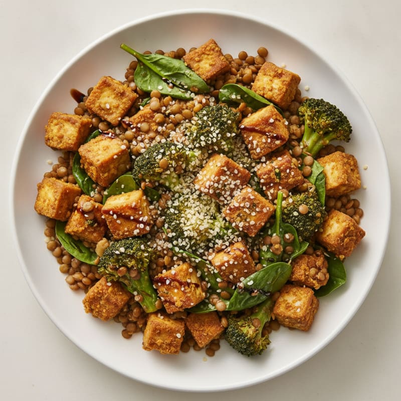 Lentil and Vegetable Protein Bowl