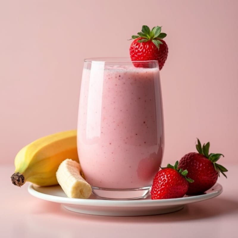 Creamy Protein Strawberry Banana Smoothie