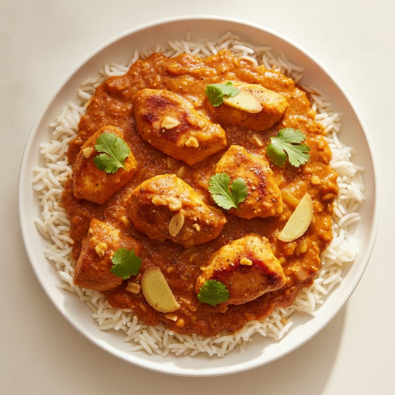 Spiced Butter Chicken with Basmati Rice