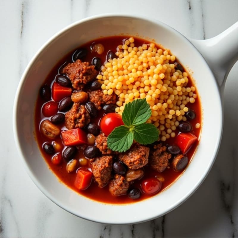 Hearty Black Bean and Ground Beef Chili