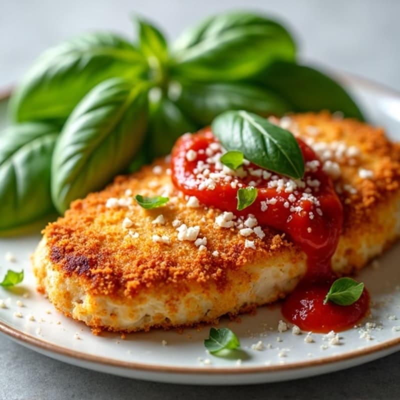 Crispy Baked Chicken Parmesan with Fresh Herbs