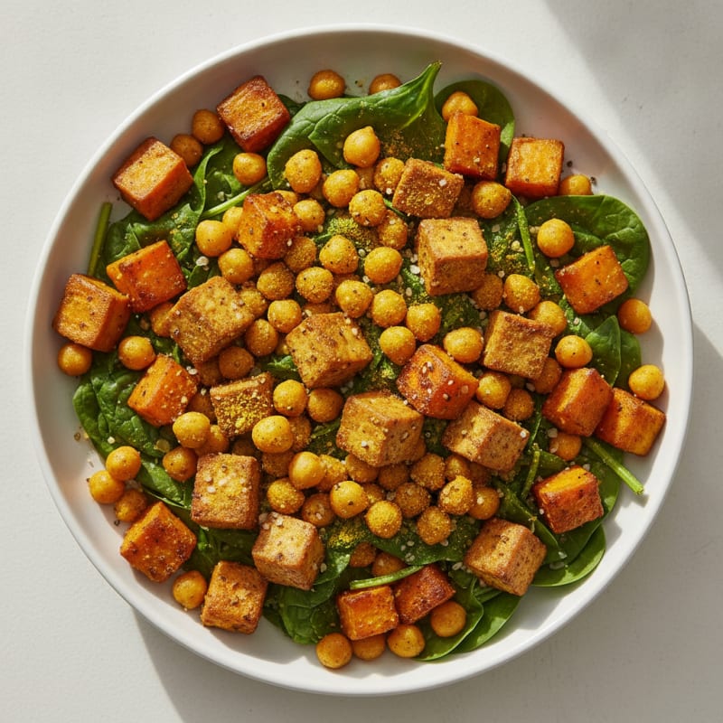Roasted Sweet Potato and Chickpea Bowl