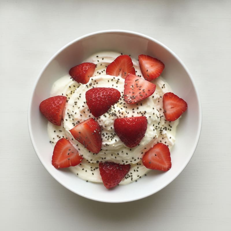 Greek Yogurt Protein Pudding with Berries