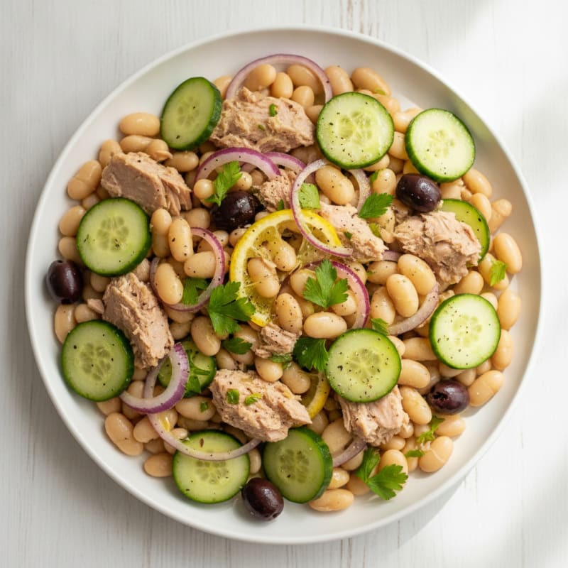 Mediterranean Tuna and White Bean Salad