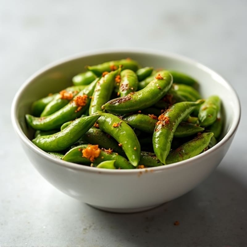 Spicy Roasted Edamame