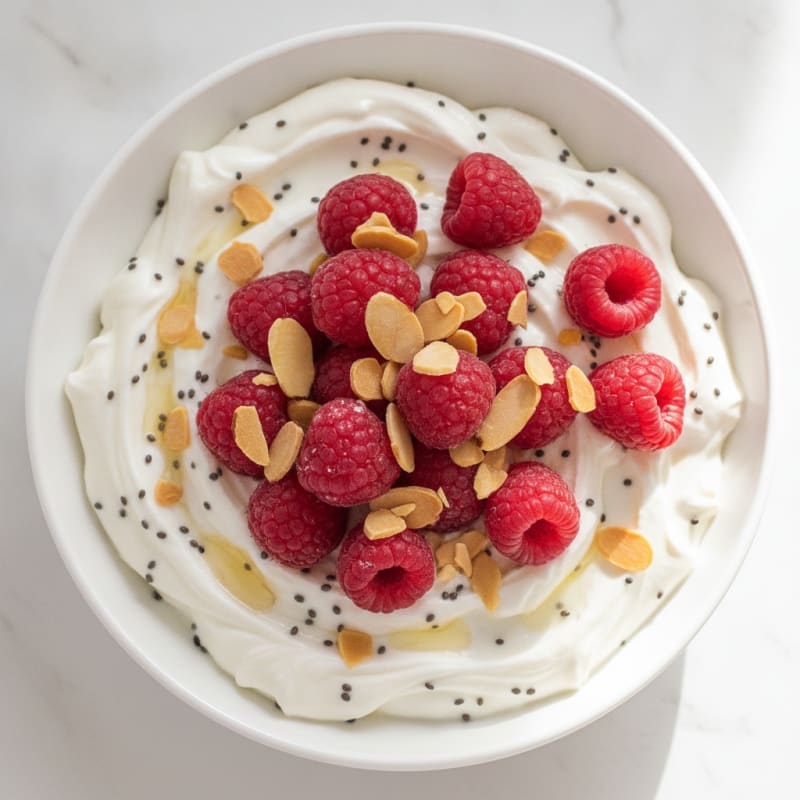 Silky Greek Yogurt Protein Pudding with Berries