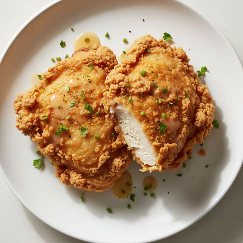 Crispy Buttermilk Fried Chicken Thighs