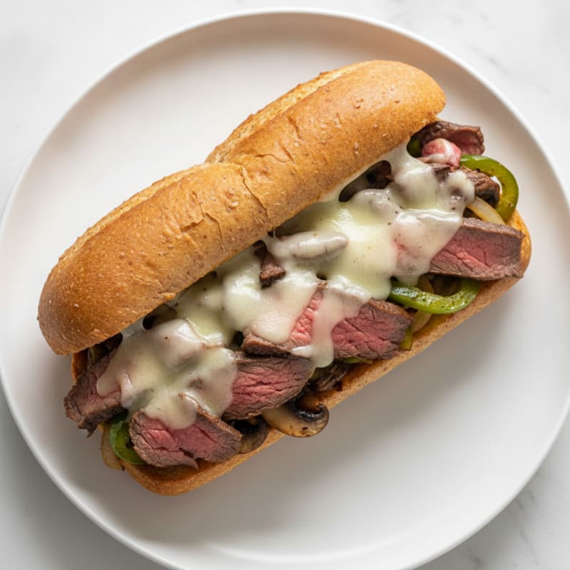 Philly Steak and Provolone Sandwich