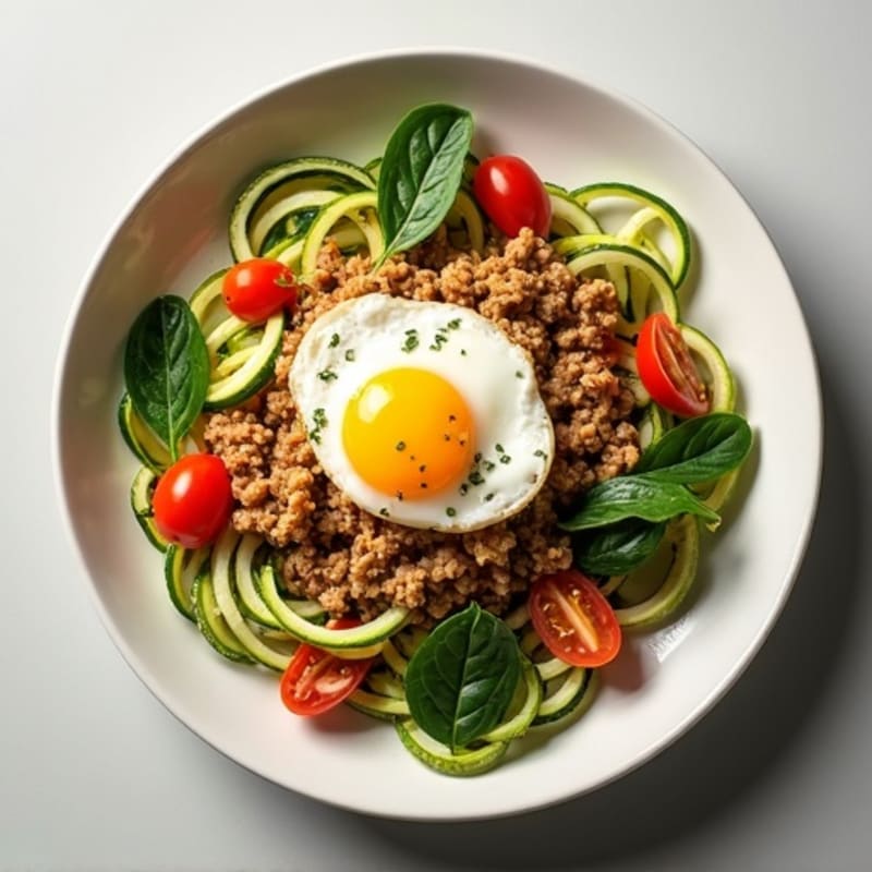 Protein-Packed Turkey and Zucchini Noodle Skillet