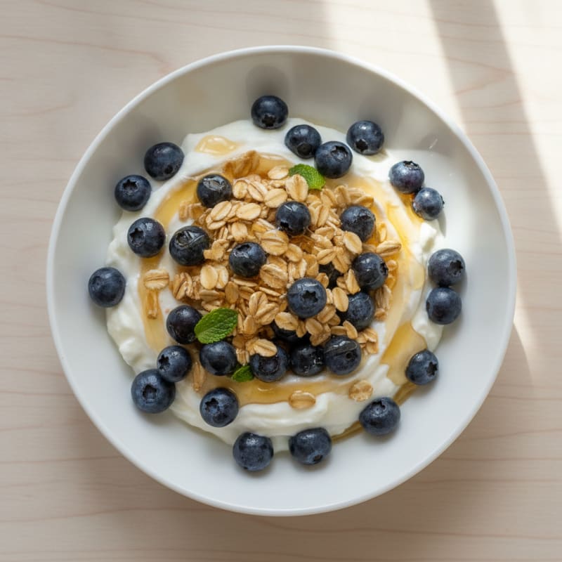 Creamy Greek Yogurt Parfait with Berries and Oats