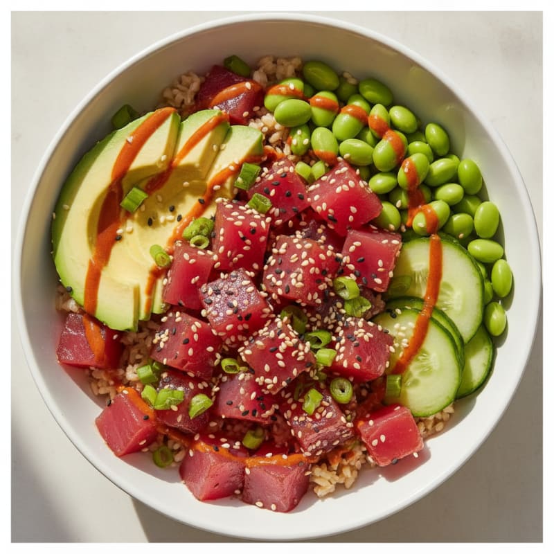 Ahi Tuna Hawaiian Poke Bowl