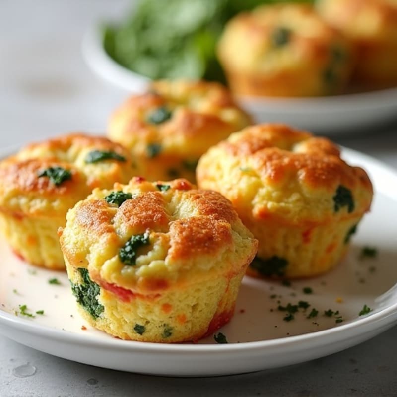Protein-Packed Savory Egg Cottage Cheese Muffins
