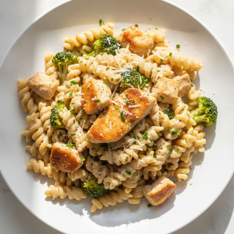 Garlic Parmesan Chicken Alfredo Pasta