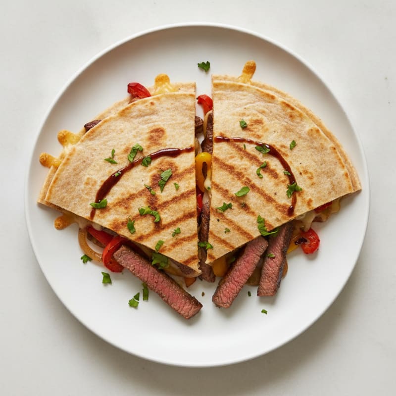 Seared Steak and Pepper Quesadillas