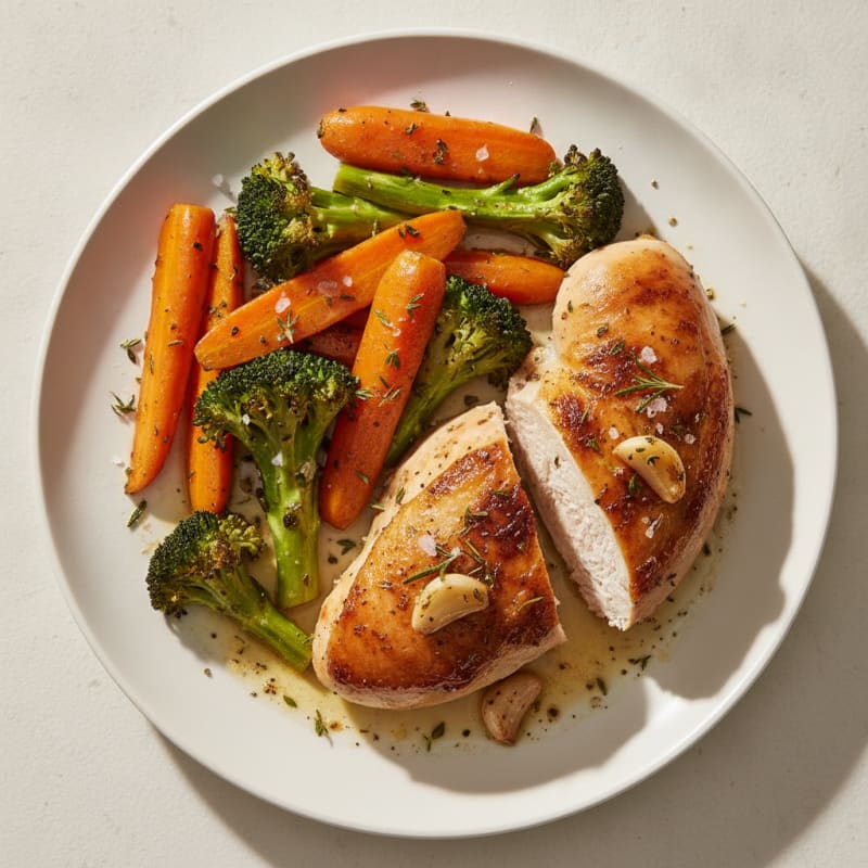 Garlic Herb Roasted Chicken with Vegetables