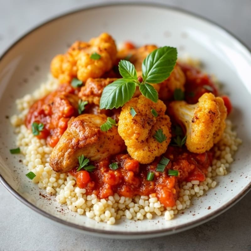 Tender Chicken Tikka Masala with Crispy Roasted Cauliflower