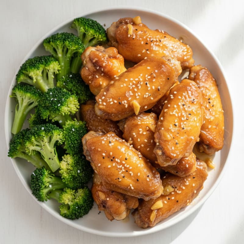Baked Honey-Garlic Chicken Wings
