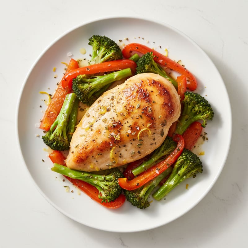 Lemon-Herb Roasted Chicken and Veggies