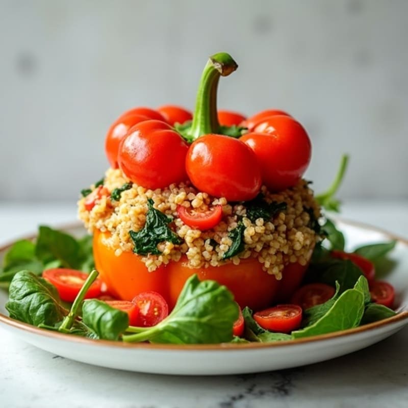 Protein-Packed Turkey and Quinoa Stuffed Bell Peppers