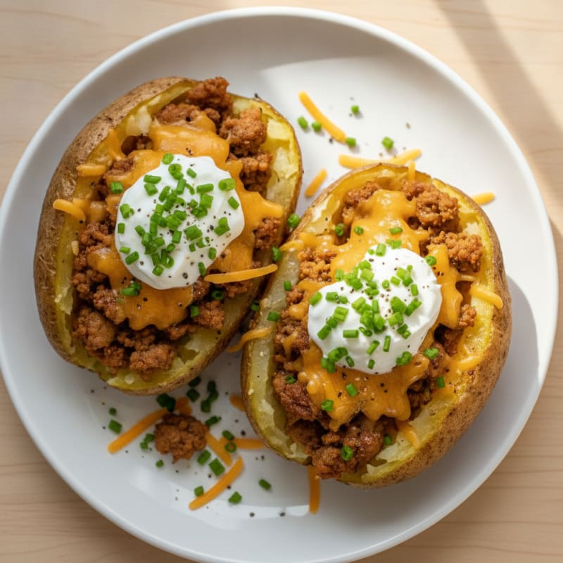 Loaded Protein-Packed Baked Potatoes