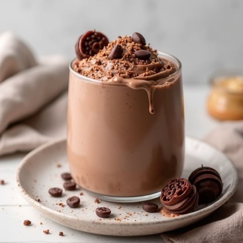 Silky Chocolate Protein Mousse with Greek Yogurt