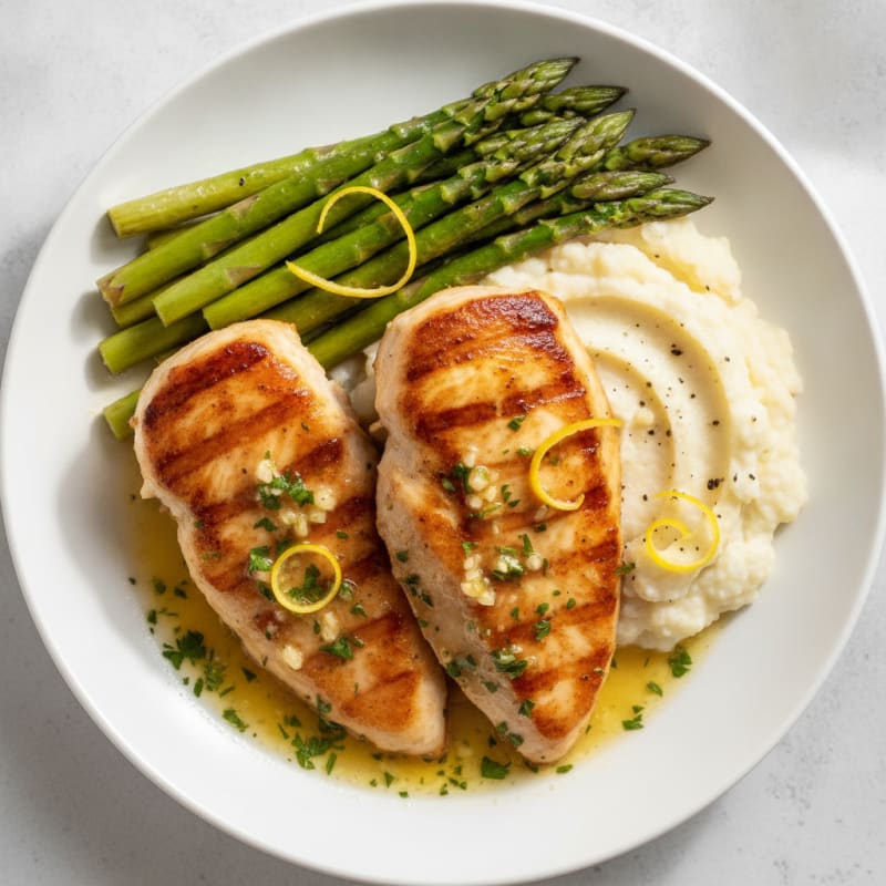 Pan-Seared Chicken Cutlets with Lemon-Herb Sauce
