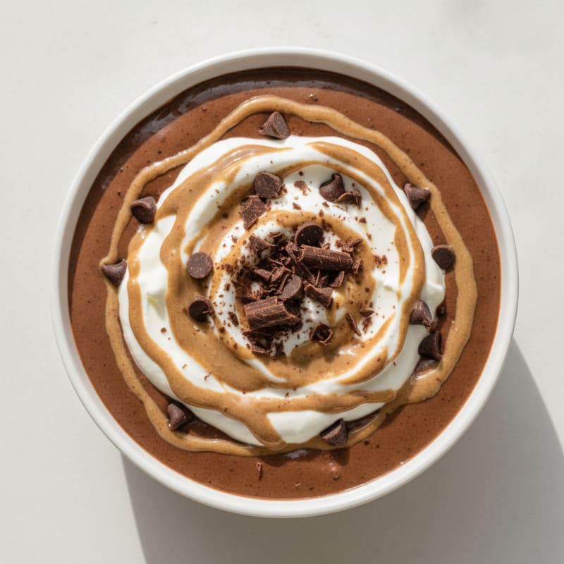Silky Chocolate Protein Pudding with Greek Yogurt