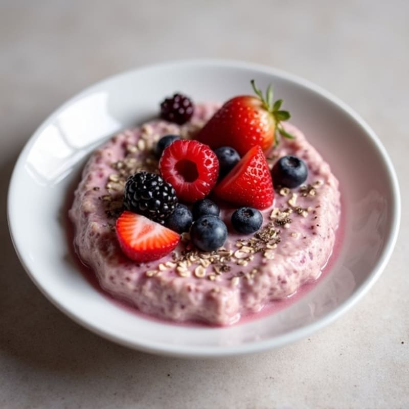 Creamy Berry Overnight Oats
