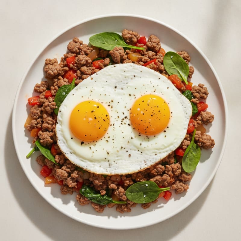Savory Beef and Egg Hash