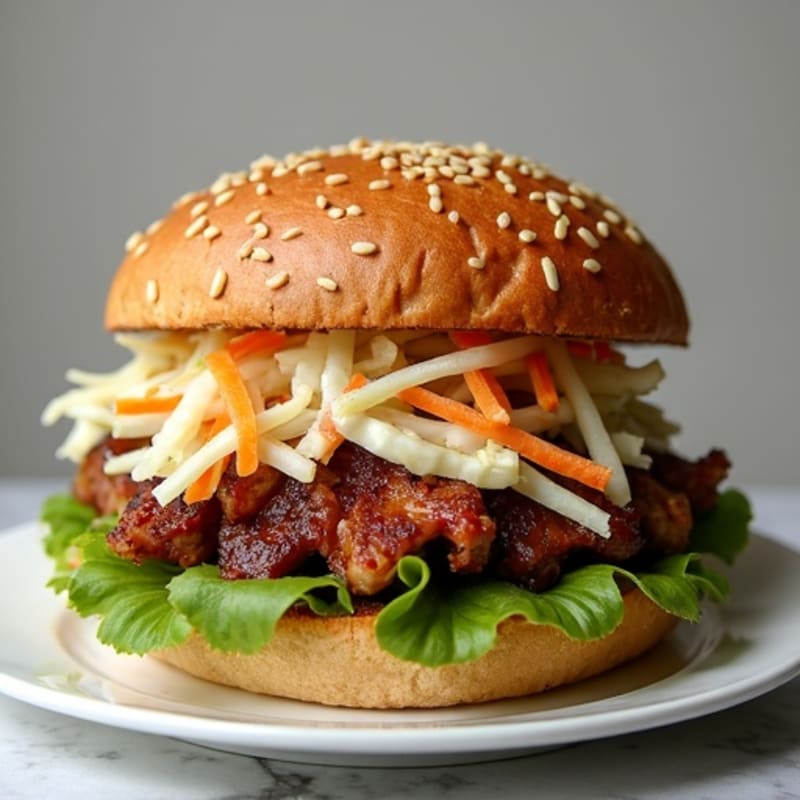 Healthy Smoky Brisket Sandwich with Crisp Slaw