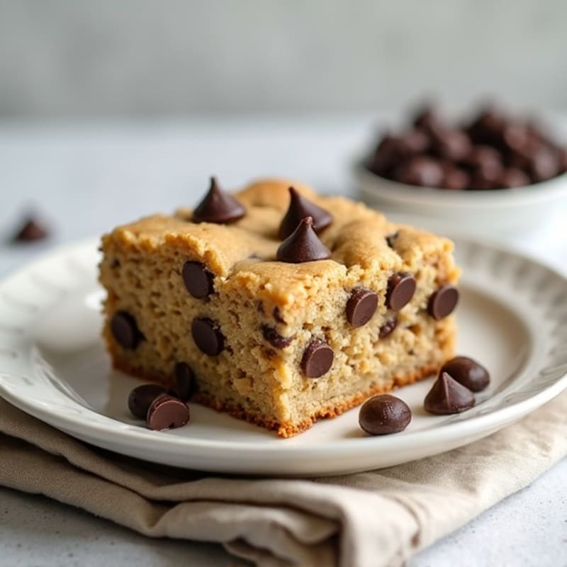 Protein-Packed Almond Flour Chocolate Chip Cookie Cake