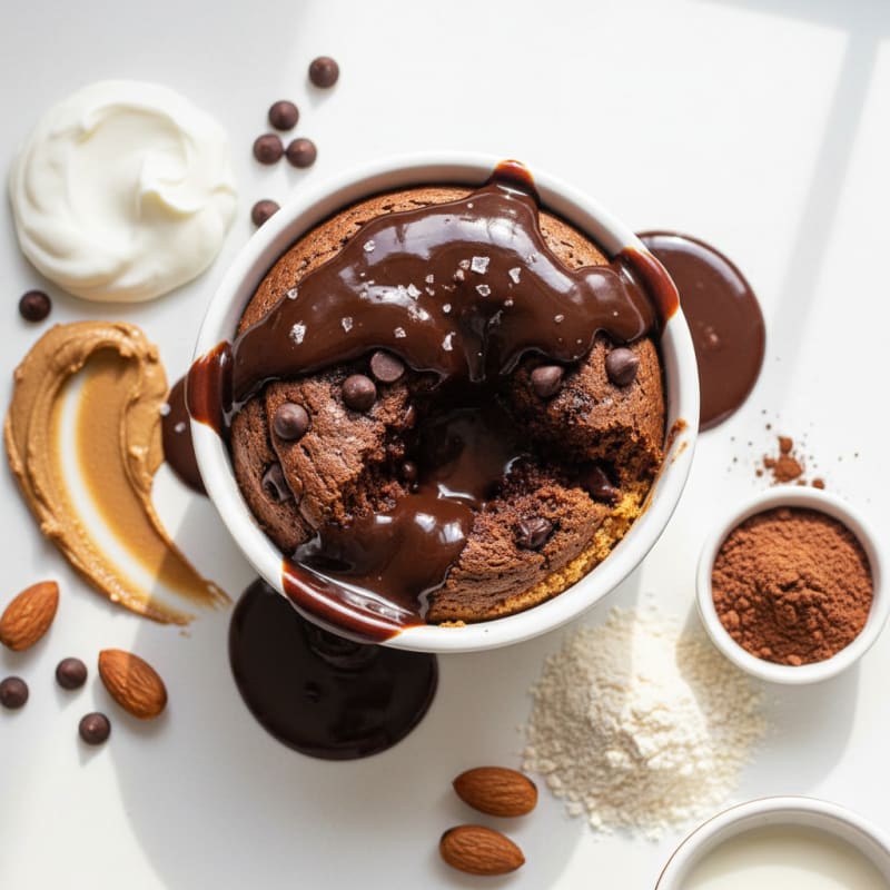 Creamy Chocolate Protein Mug Cake