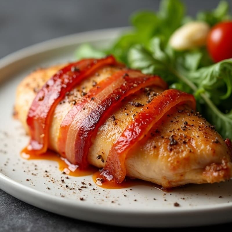 Smoky Crispy Bacon-Wrapped Chicken