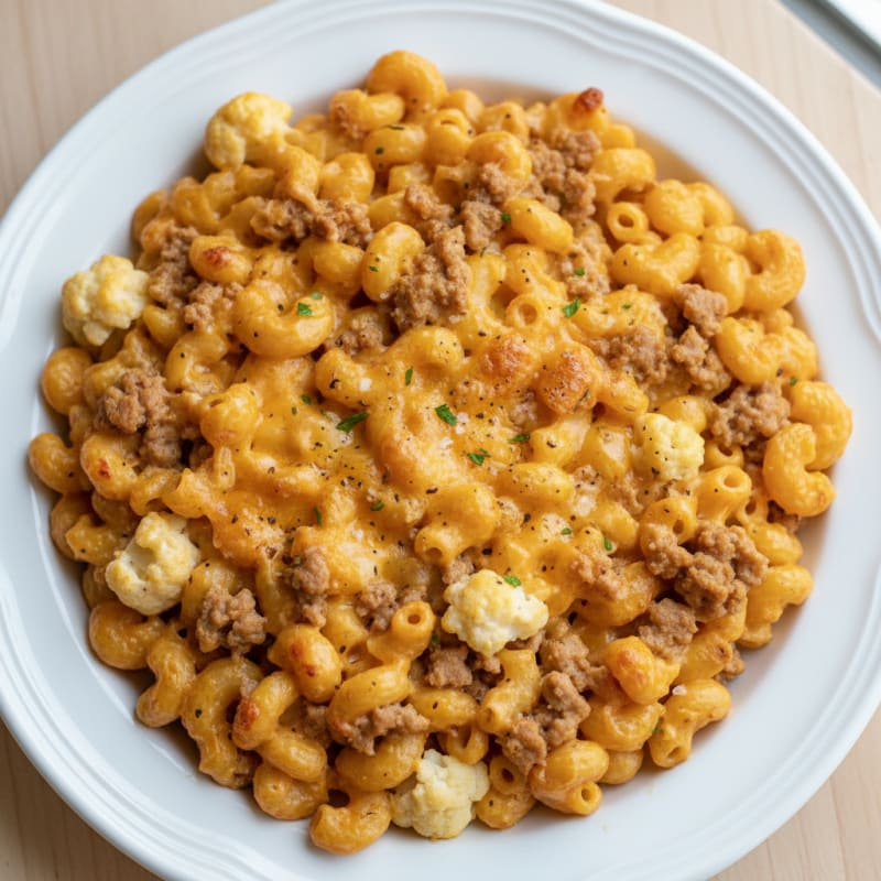 High-Protein Baked Macaroni and Turkey