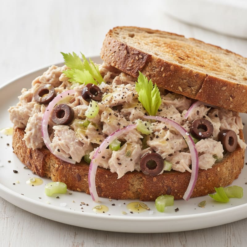 Mediterranean Tuna Salad Sandwich