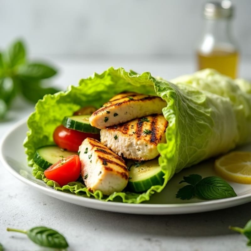 Fresh Herb-Grilled Chicken Lettuce Wrap