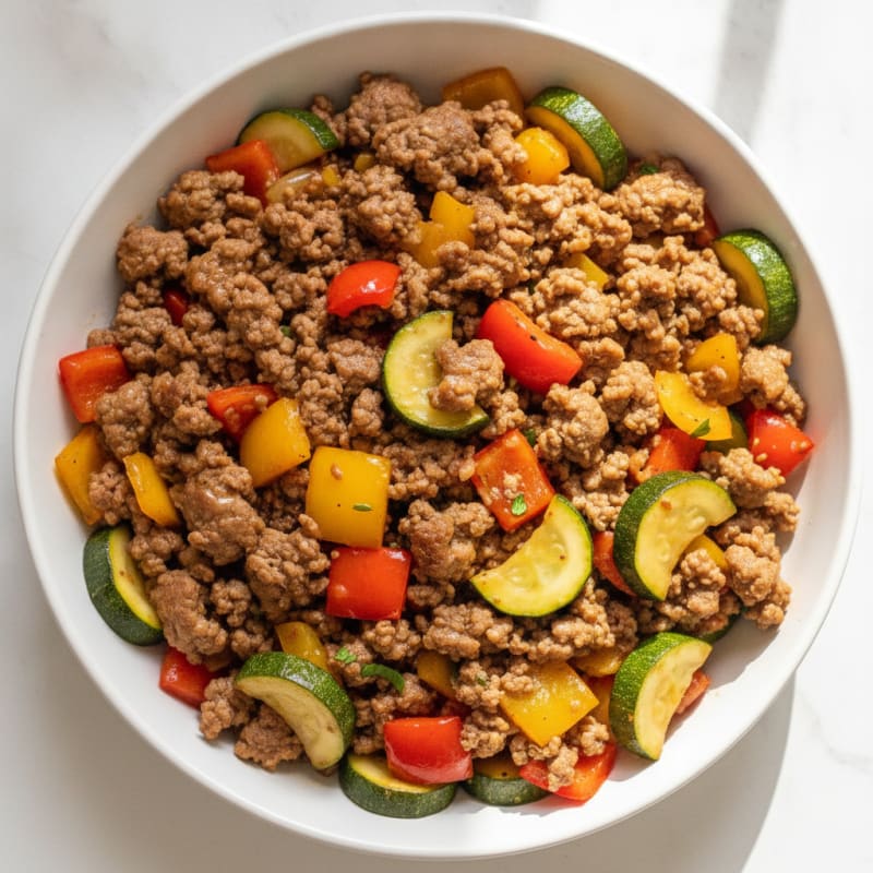 Ground Beef and Vegetable Skillet