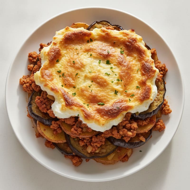 Greek Lamb Moussaka Bake