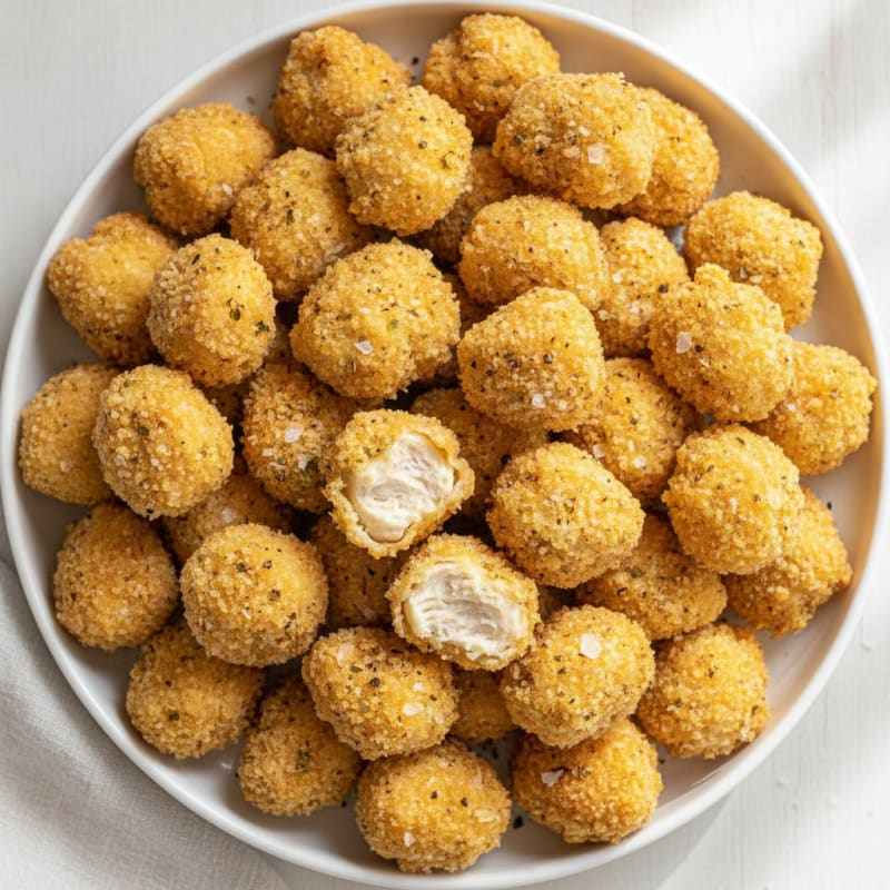 Garlic Herb Parmesan Popcorn Chicken